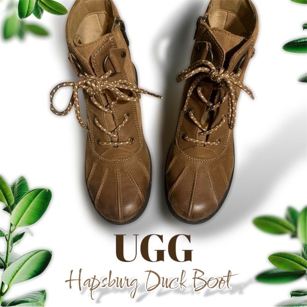UGG Hapsburg Duck Boot Size 8 Chestnut
